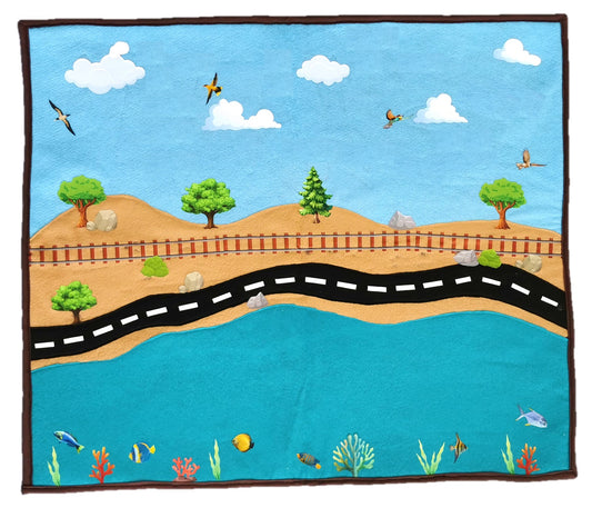 Modes of Transport Felt Play mat