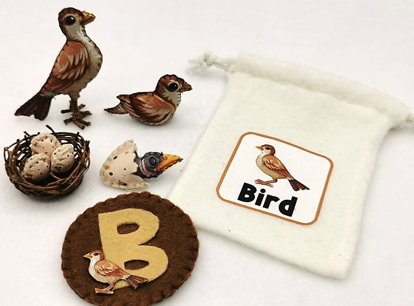 Felt Life Cycles 58-Piece Set