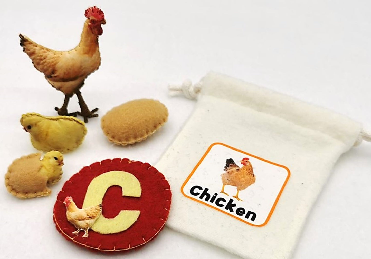 Felt Life Cycles 58-Piece Set