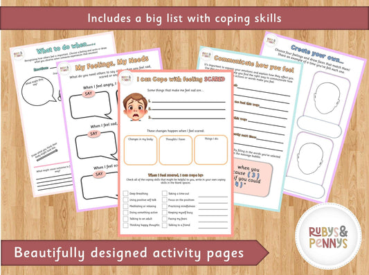 Emotions 3-Part Cards and Activity Book (Digital Download)