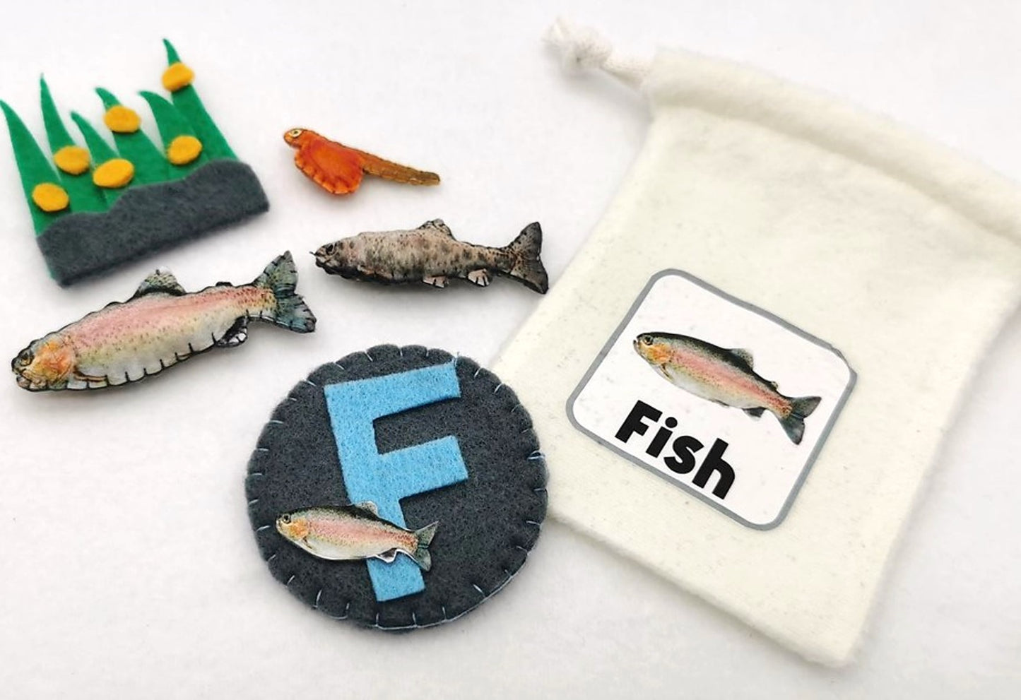 Felt Life Cycles 58-Piece Set