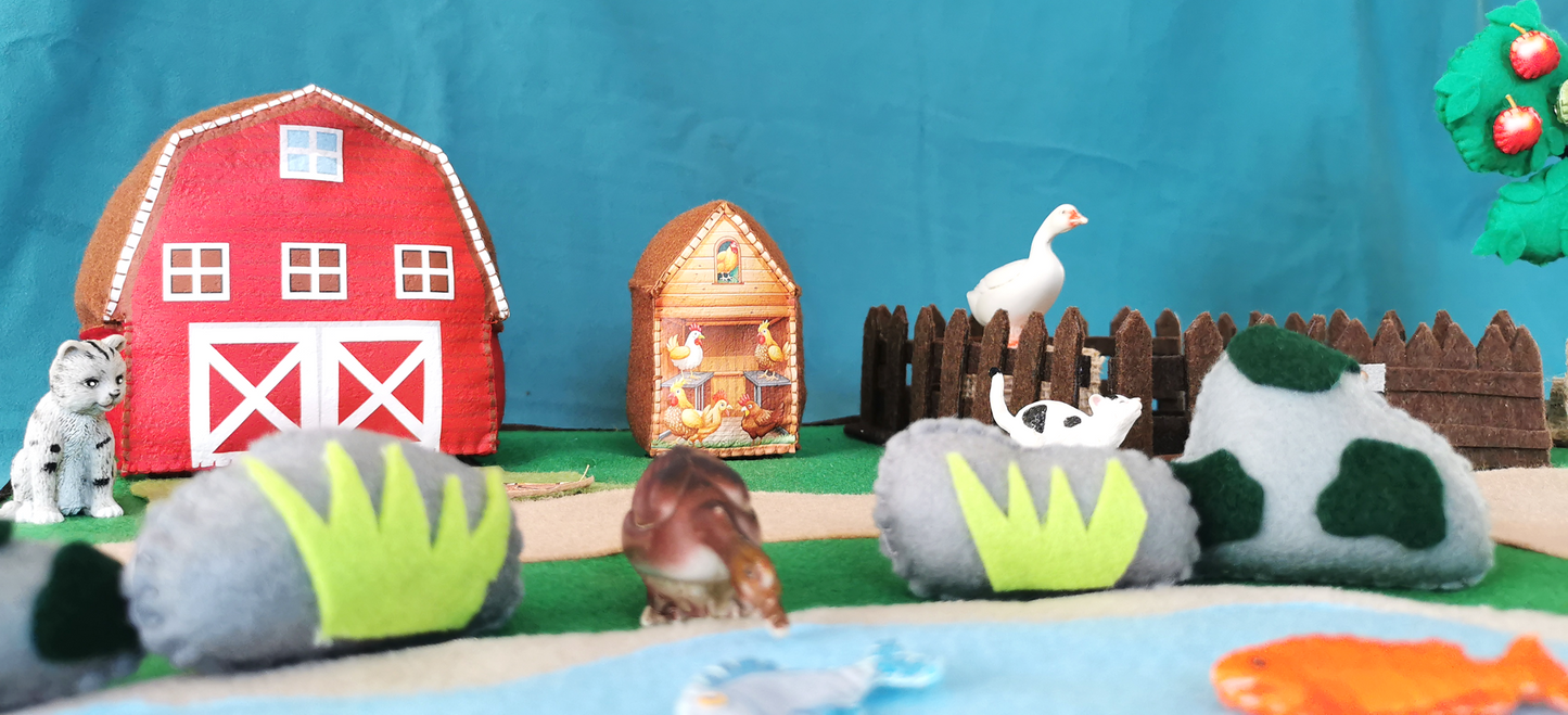 Felt Farm Play mat Set