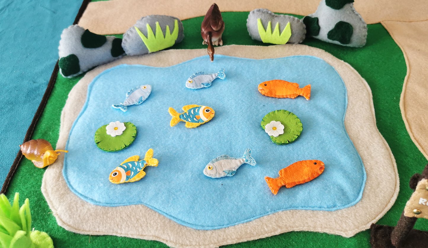 Felt Farm Play mat Set